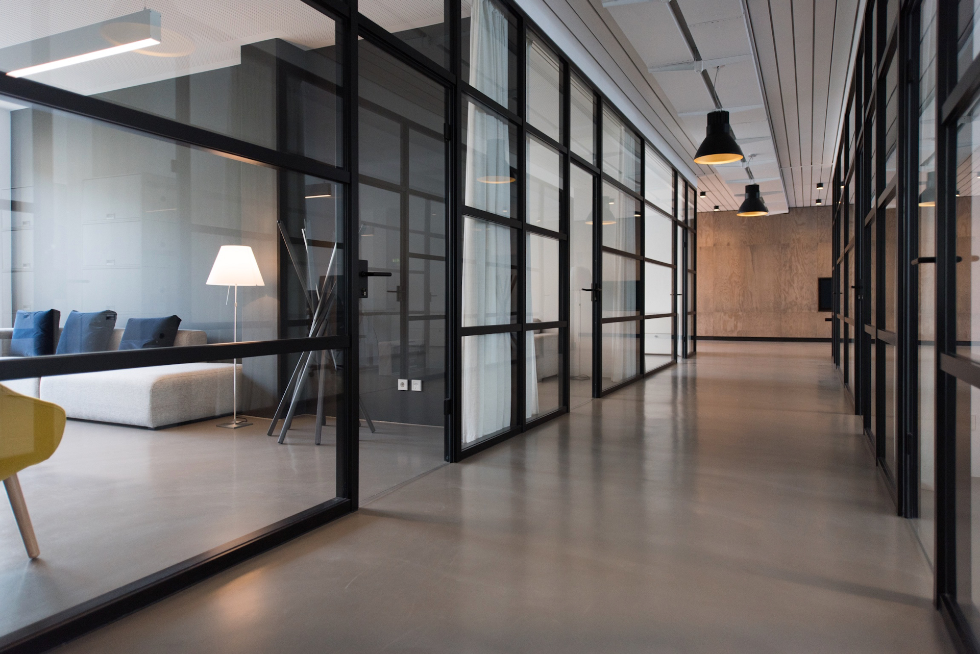 Office architecture with natural light